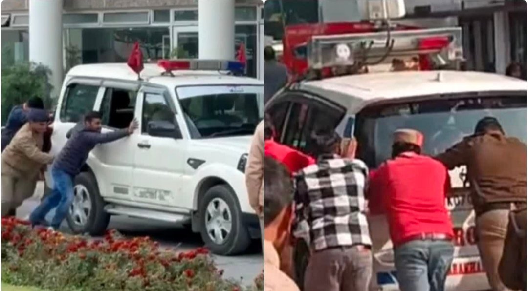 सीएम धामी की सुरक्षा में बड़ी चूक! पायलट कार के बाद इंटरसेप्टर भी खराब, कॉन्स्टेबल चालक सस्पेंड