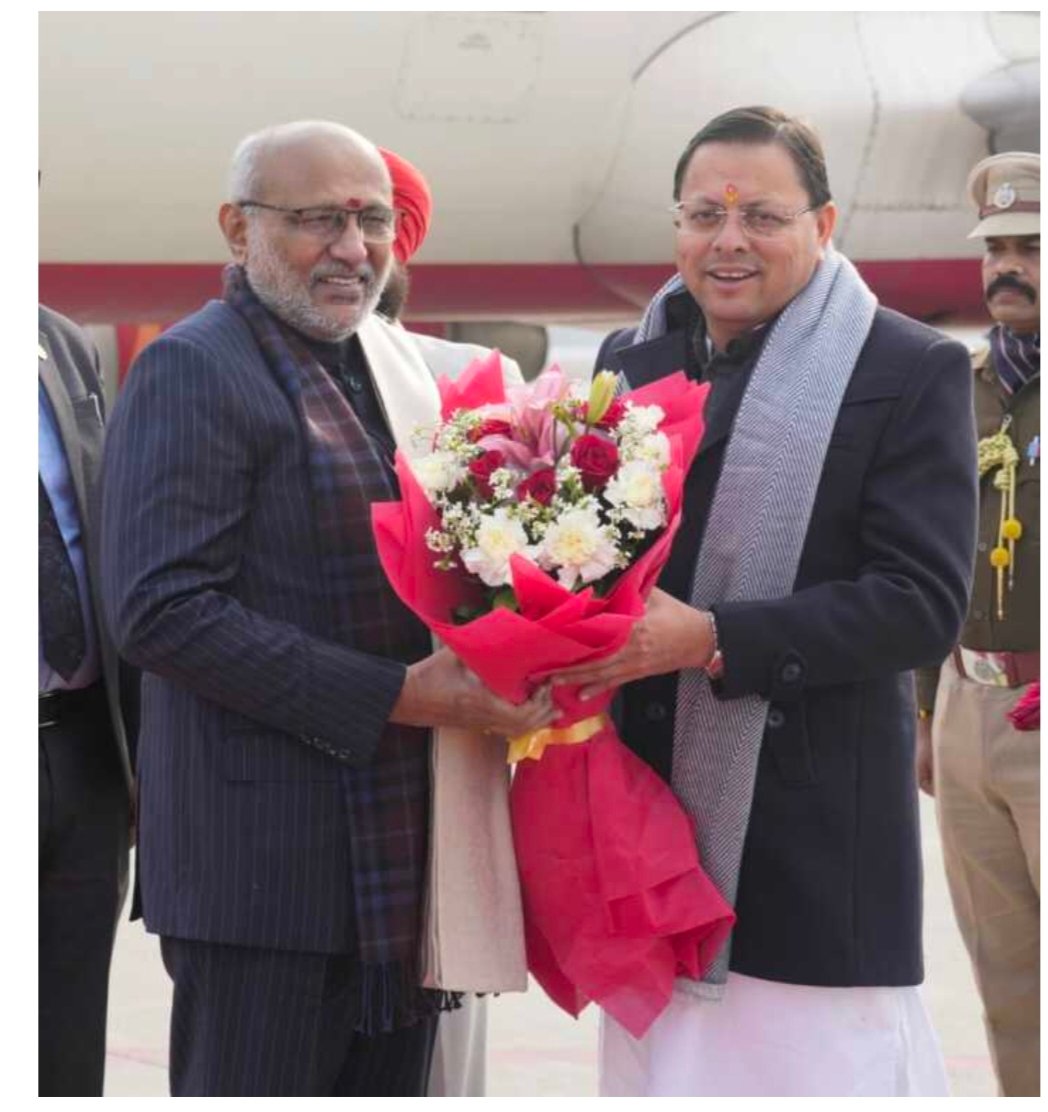 उपराष्ट्रपति सी.पी. राधाकृष्णन उत्तराखंड मे, मुख्यमंत्री धामी और राज्यपाल ने किया स्वागत