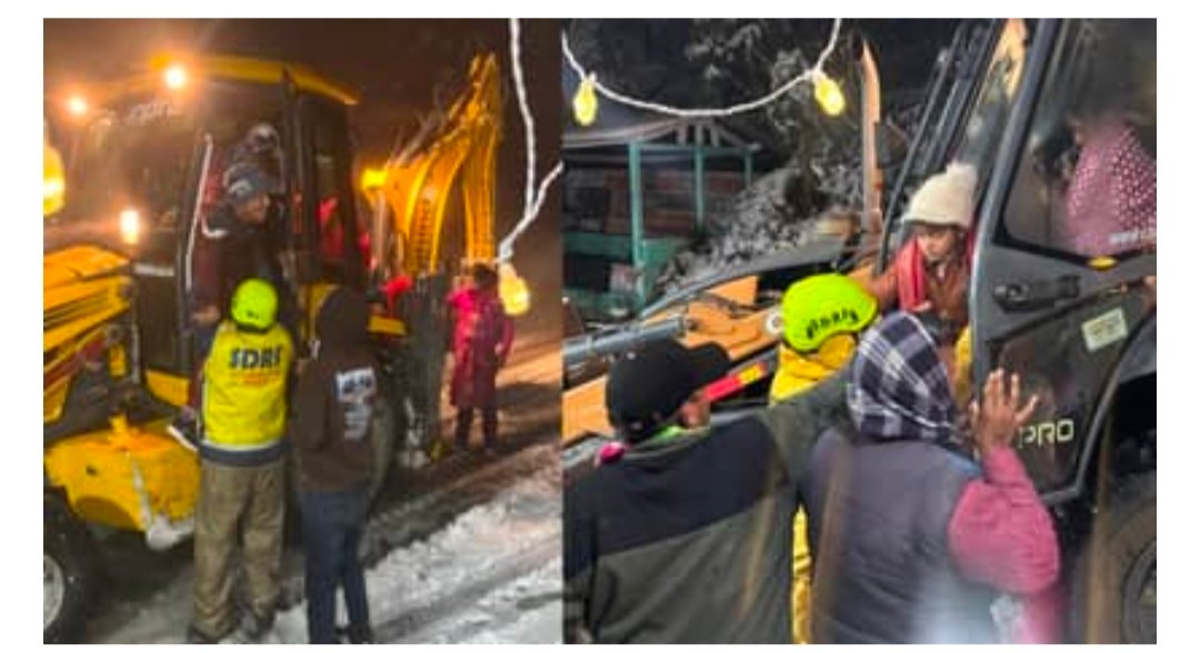 बारिश-बर्फबारी से 20 छोटे-बर्फबारी बंद, उत्तकाशी में बर्फ मे फंसे लोगों को सुरक्षित बाहर
